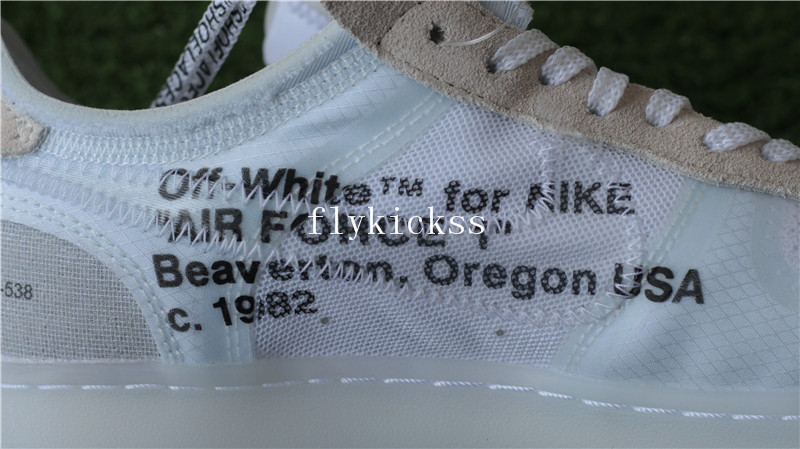 Update Version Off White X Nike Air Froce 1